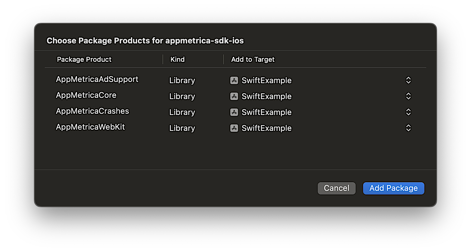 нужные модули